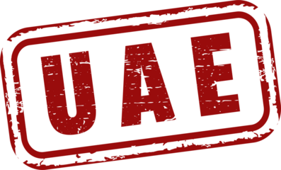 UAE grunge rubber stamp