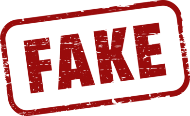 Fake grunge rubber stamp