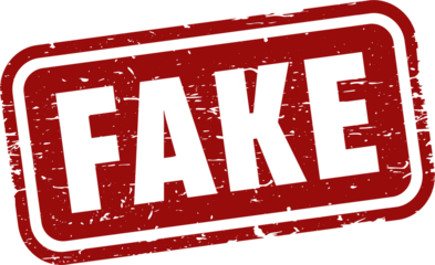 Fake grunge rubber stamp