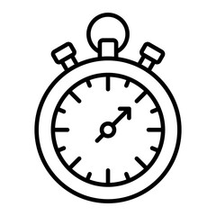 Chronometer Line Icon
