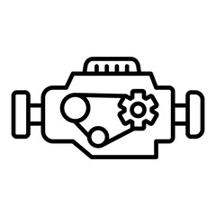 Engine Line Icon