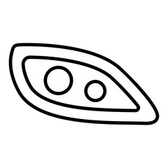 Fog Light Line Icon