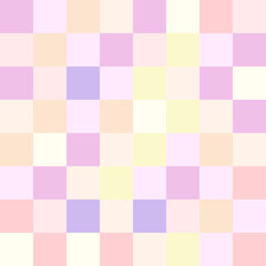 Colorful pastel checkerboard pattern background.	