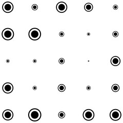 Circles halftone random pattern background. Vector illustration.