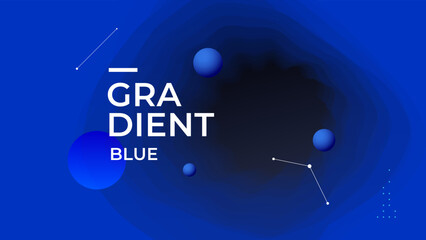Blue gradient Abstract background. Deep depression duotone with geometric shapes. Vector