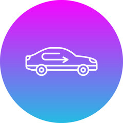 Recirculated Gradient Circle Line Inverted Icon