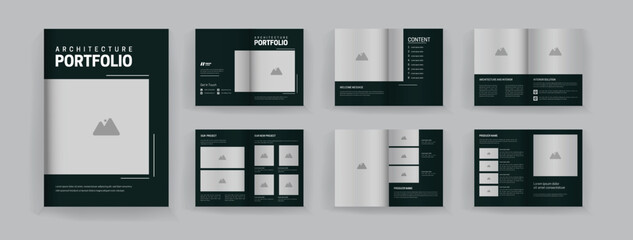 12 page interior catalogue template minimalist design