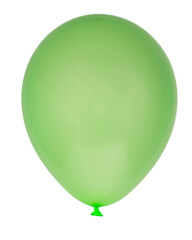 Party green balloon event decor isolated on the white background
