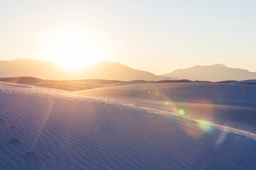 White sand dunes