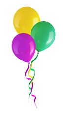 party colorful balloons isolated