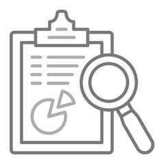 Research Greyscale Line Icon