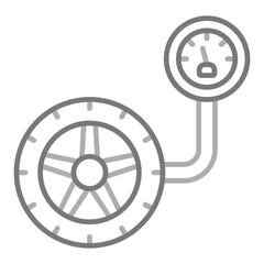 Pressure Greyscale Line Icon
