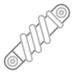 Suspension Greyscale Line Icon