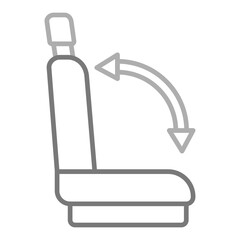 Seat Greyscale Line Icon