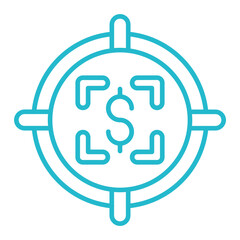 Focus Multicolor Line Icon