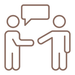 Negotiation Multicolor Line Icon