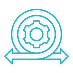 Agile Multicolor Line Icon