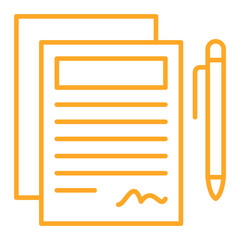 Agreement Multicolor Line Icon