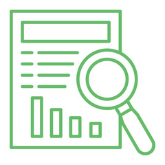Analysis Multicolor Line Icon