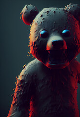 angry teddybear