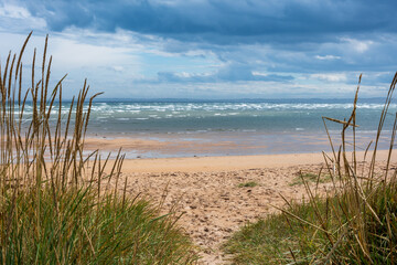 Fototapeta na wymiar Dornoch Beach in Schottland