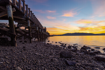 sunset at the beach