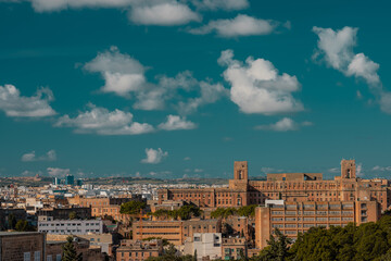 Naklejka premium View from Argotti gardens above Valletta, Malta on a sunny day.