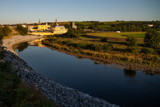 River Feale in Listowel, county Kerry, sunset light