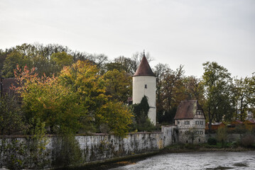 Fototapeta premium Dinkelsbühl, Stadt, Häuser