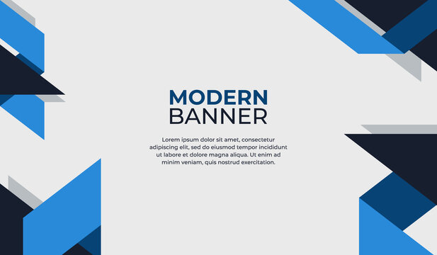 Modern background design template with blue shapes