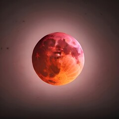 Picture of.a blood moon at night