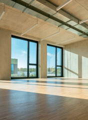 empty office in a commercial building