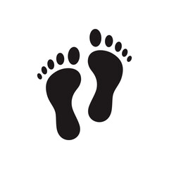 foot print flat style icon