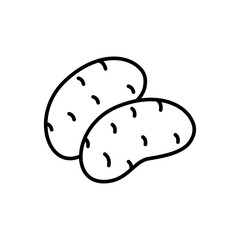 potato outline style icon