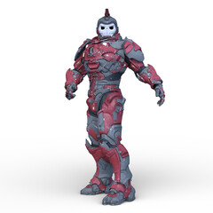 骸骨面のロボット