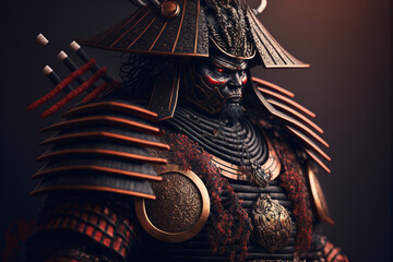 ancient samurai preparing for combat