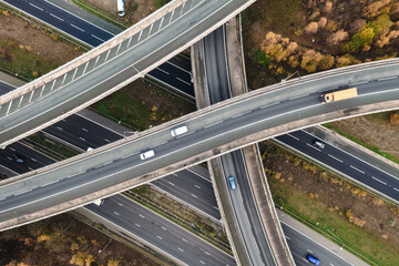 traffic on the highway intersection