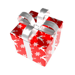 3d illustration of a gift box with bow