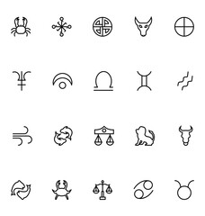 Zodiac Vector Icons