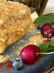 easter cake and eggs