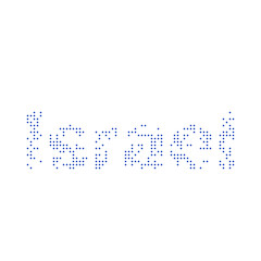 Israel Silhouette Pixelated pattern map illustration