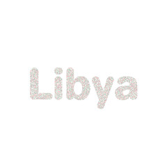 Libya Silhouette Pixelated pattern map illustration