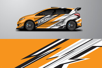 Car wrap racing stripes background vector