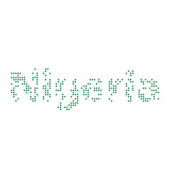 Nigeria Silhouette Pixelated pattern map illustration