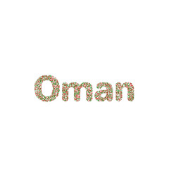 Oman Silhouette Pixelated pattern map illustration