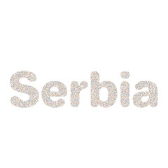 Serbia Silhouette Pixelated pattern map illustration