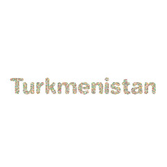 Turkmenistan Silhouette Pixelated pattern map illustration