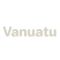 Vanuatu Silhouette Pixelated pattern map illustration