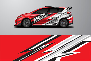 Car wrap racing stripes background vector