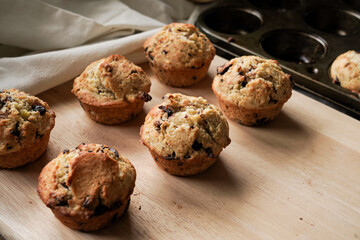 banana chocolate chip muffins